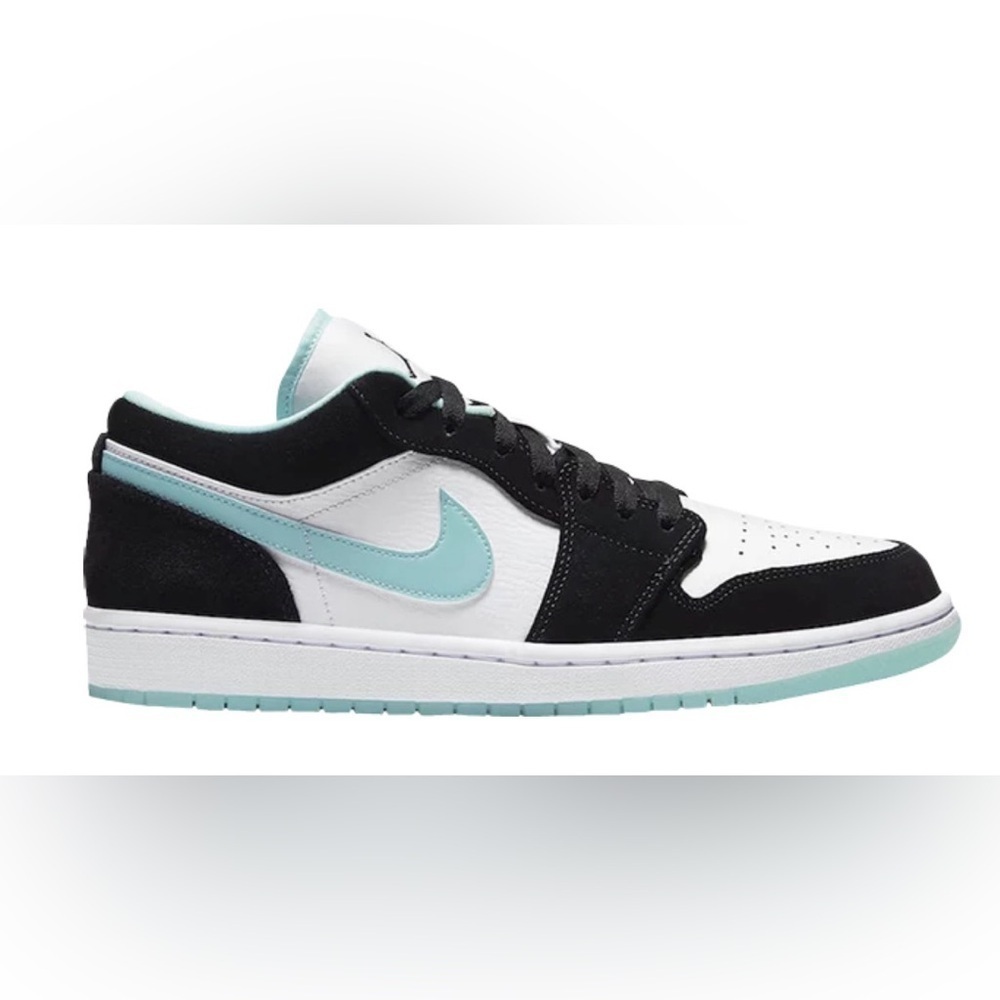 AIR JORDAN 1 Low Sneaker in Island Green Mens Size 10.5